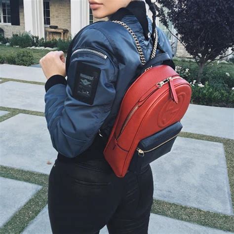 kylie jenner louis vuitton backpack red and black|Kylie Jenner's 7 Coolest Backpacks From LV, Chanel and Gucci.